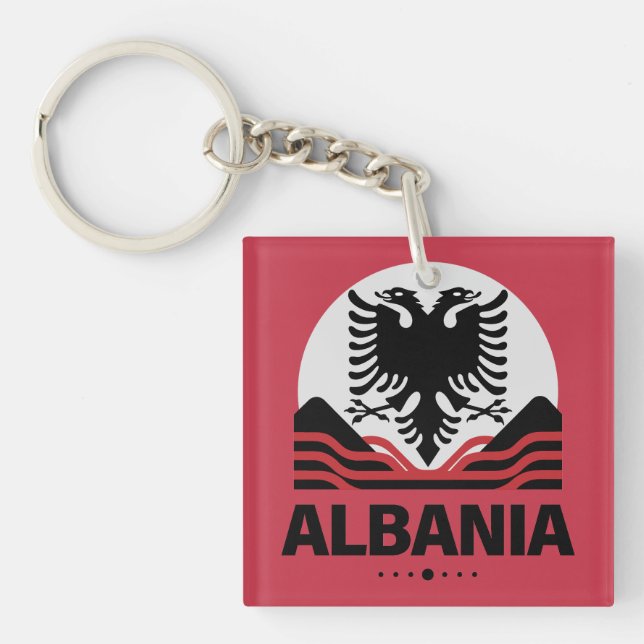 Albania European Union Key Ring (Front)