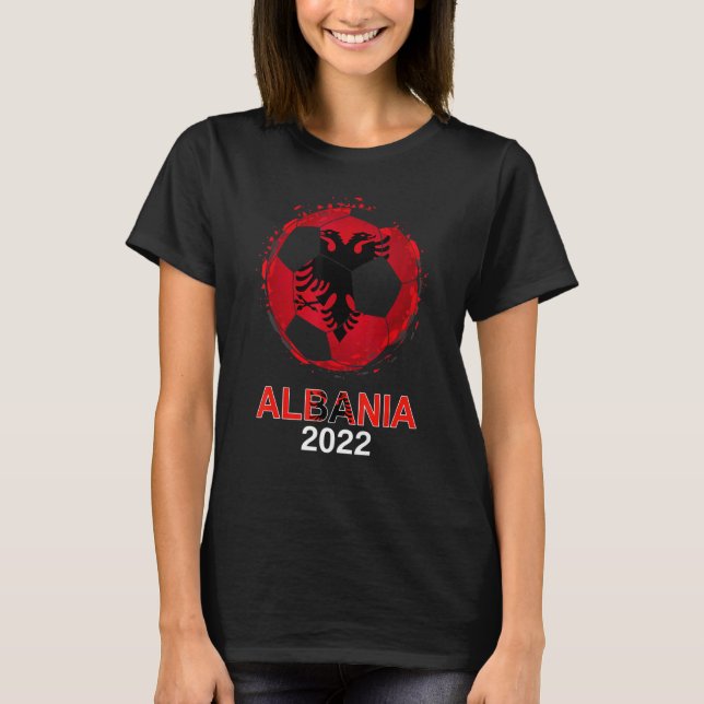 Albania Flag 2022 Supporter Albanian Soccer Team A T-Shirt (Front)