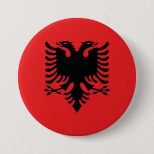 Albania Flag 7.5 Cm Round Badge