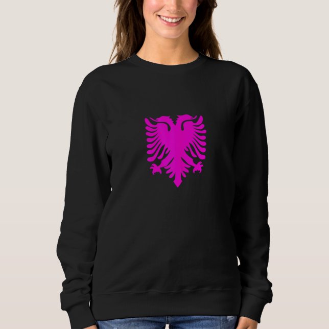 Albania Flag Albanian Eagle Women Girls Sweatshirt (Front)