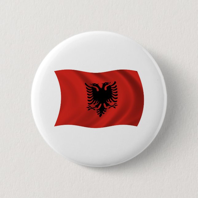 Albania Flag Button (Front)