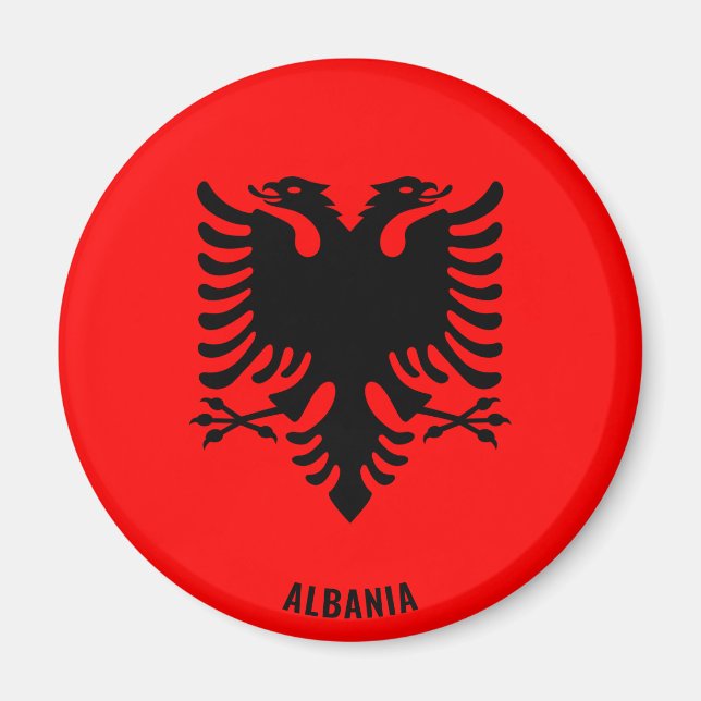 Albania Flag Charming Patriotic Magnet (Front)