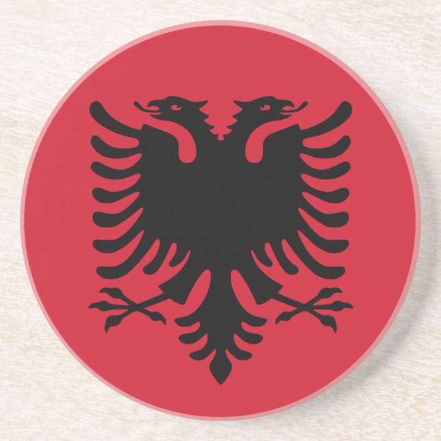 Albania Flag Coaster (Front)