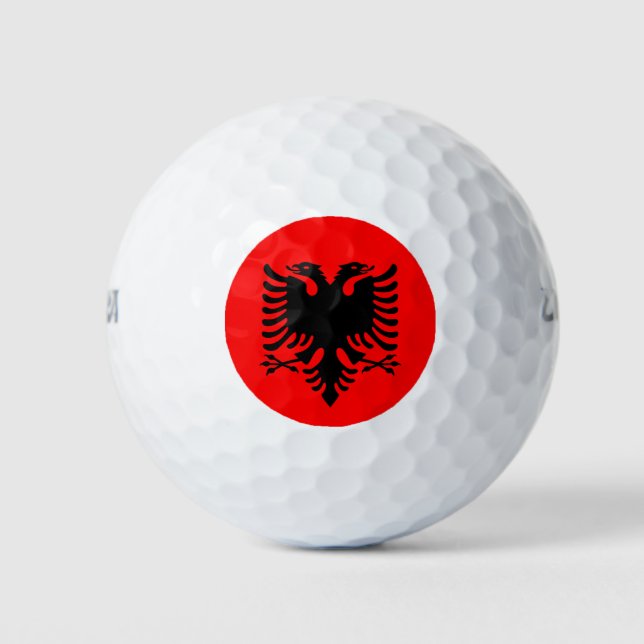Albania Flag Golf Balls (Front)