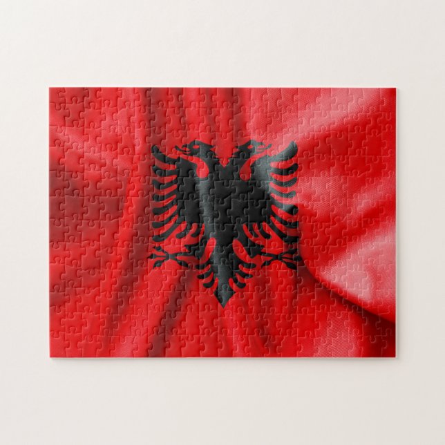 Albania Flag Jigsaw Puzzle (Horizontal)