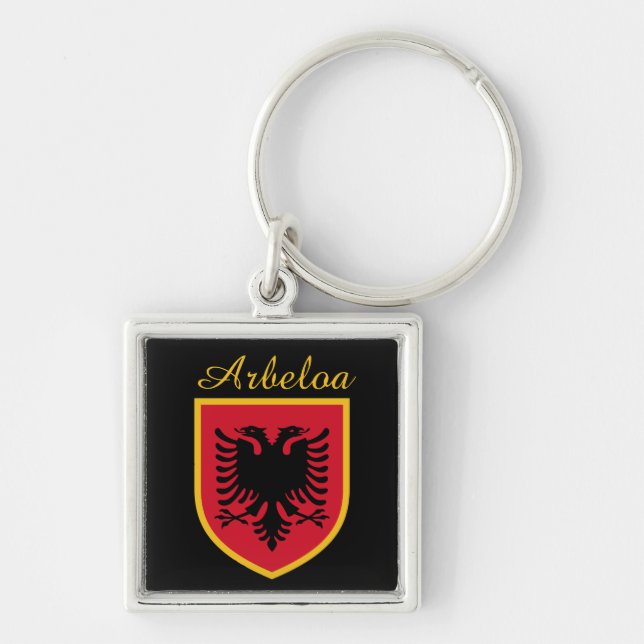 Albania Flag Key Ring (Front)
