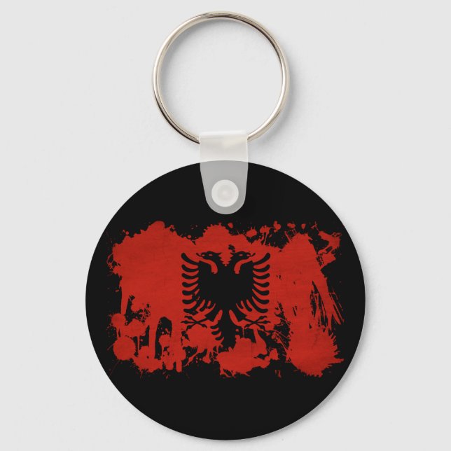 Albania Flag Key Ring (Front)