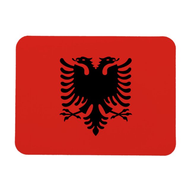 Albania Flag Magnet (Horizontal)