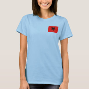 Albania Flag + Map T-Shirt