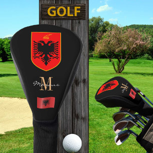 Albania & Flag Monogrammed Golf Clubs Covers