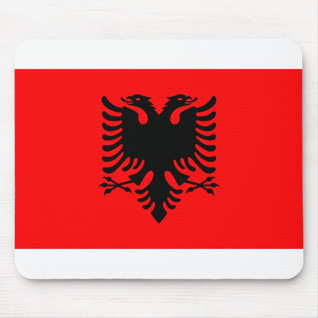 Albania Flag Mouse Pad (Front)