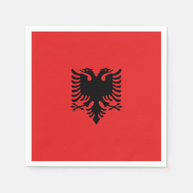 Albania Flag Napkin (Front)