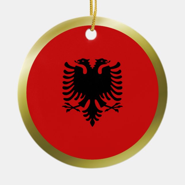 Albania Flag Ornament (Front)
