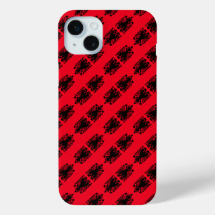 Albania flag pattern iPhone 15 mini case
