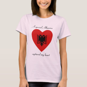 Albania Flag Sweetheart T-Shirt