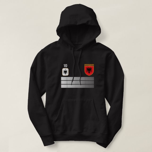 Albania Football Jersey 2021 Shqiperia Soccer  Hoodie (Design Front)
