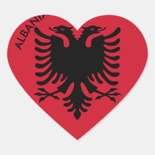 albania heart sticker