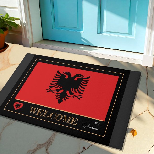 Albania house mat, Albanian Flag sports / Welcome Doormat (Creator Uploaded)