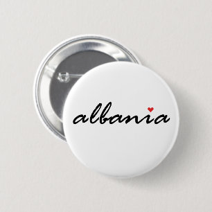 Albania, I love Albania 6 Cm Round Badge