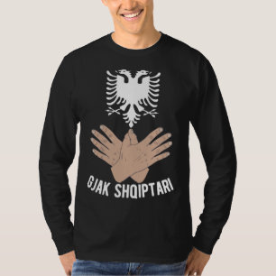 Albania Kosovo eagle Albanian flag for Albanians T-Shirt