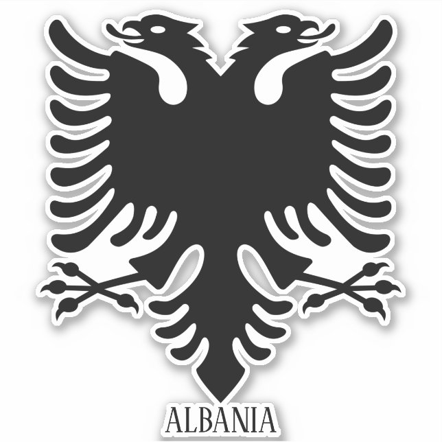 Albania National Coat Of Arms Patriotic (Front)