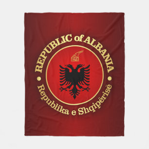 Albania (rd) fleece blanket