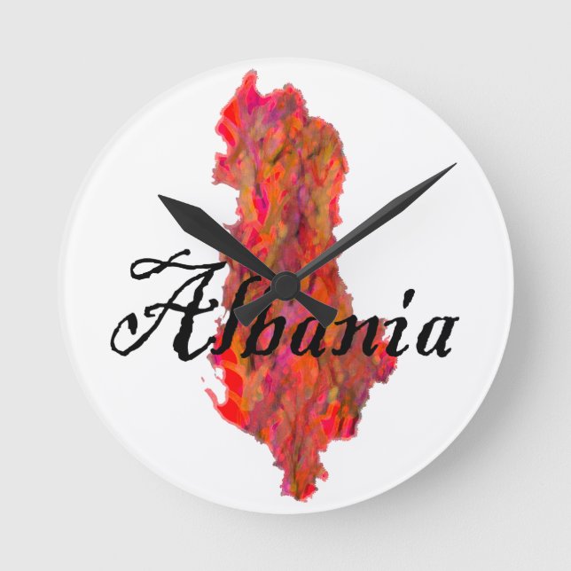 Albania Round Clock (Front)