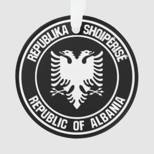 Albania Round Emblem Ornament