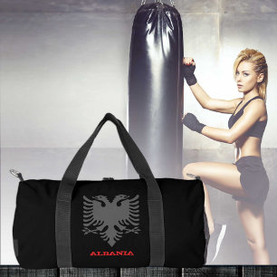 Albania travel bag, Albanian coat of arms / flag Duffle Bag