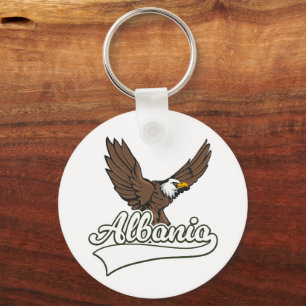Albania travel logo key ring
