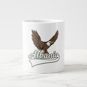 Albania travel logo large coffee mug