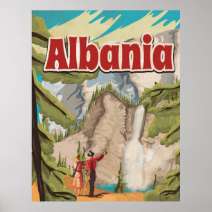 Albania Vintage Travel Poster
