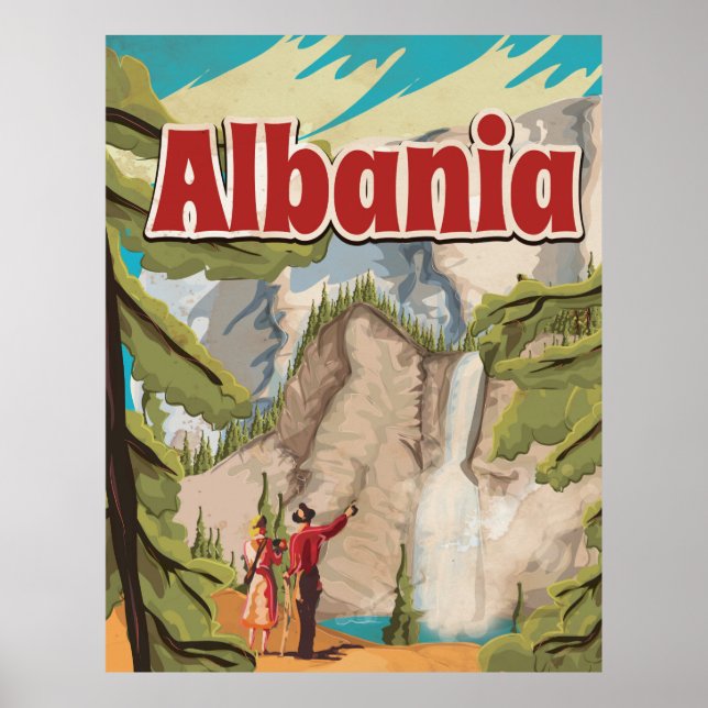 Albania Vintage Travel Poster (Front)