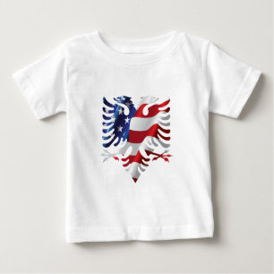 Albanian American Eagle Baby T-Shirt