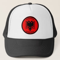 Albanian Black Eagle Circle Shape