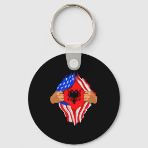 Albanian blood inside me key ring