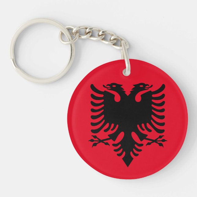 Albanian Coat of arms Key Ring (Front)