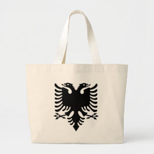 Albanian Coat of arms Large Tote Bag