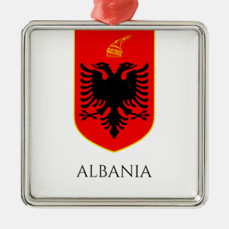 Albanian Coat Of Arms National Heritage Art Metal Tree Decoration
