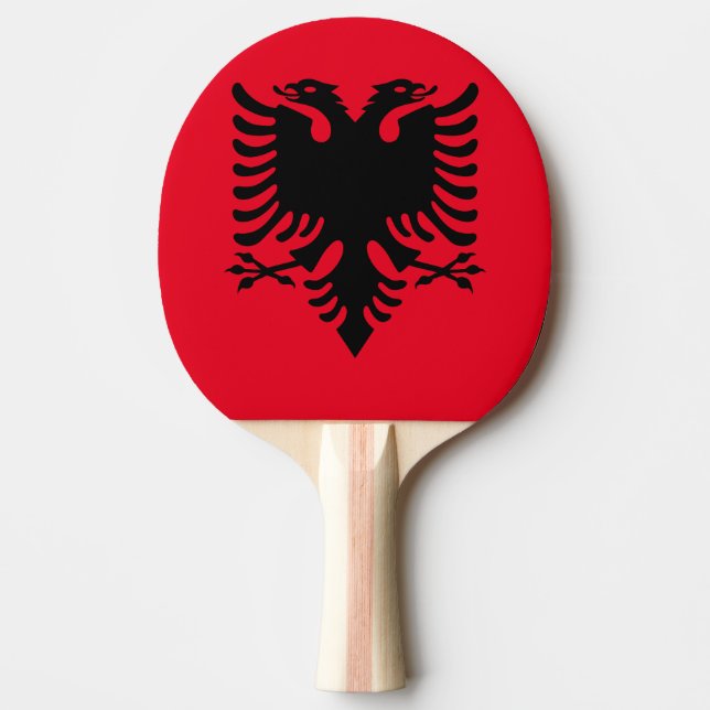Albanian Coat of arms Ping Pong Paddle (Front)