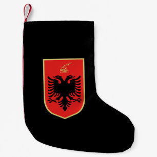Albanian coat of arms small christmas stocking