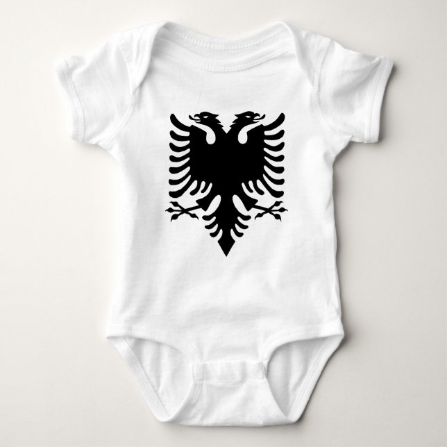 Albanian Eagle Crest Baby Bodysuit (Front)