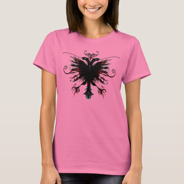 Albanian Eagle Designer Ladies Shirt (Front)