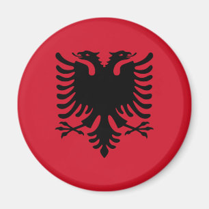 Albanian Eagle Magnet Red