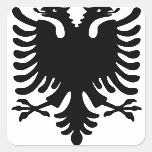 Albanian Eagle. Square Sticker