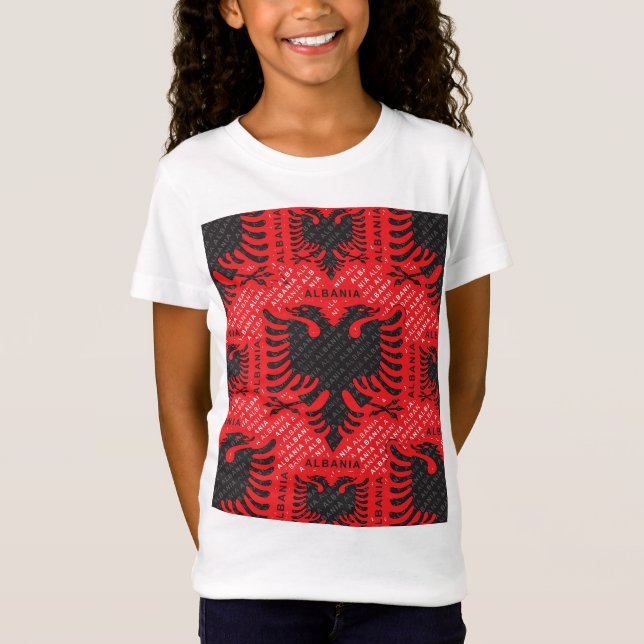 Albanian flag 2 T-Shirt (Front)