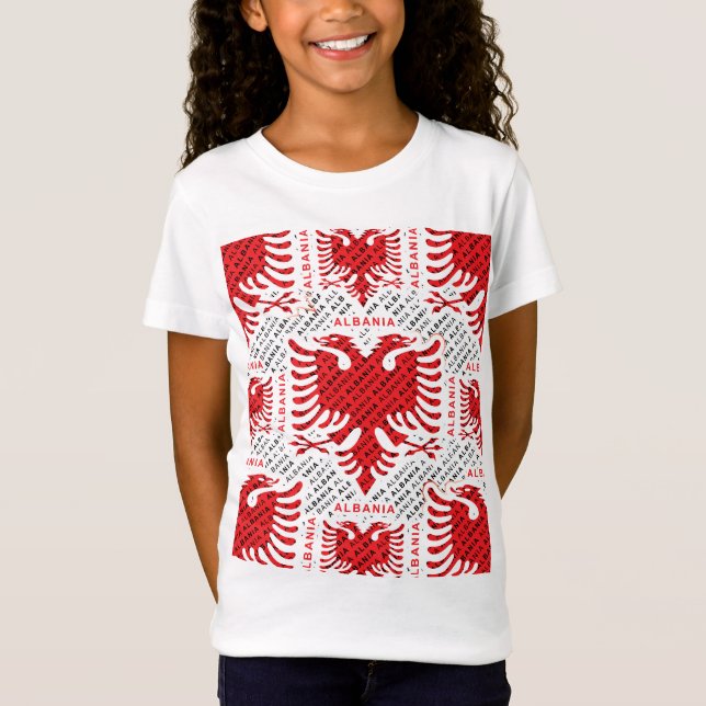Albanian flag 4 T-Shirt (Front)