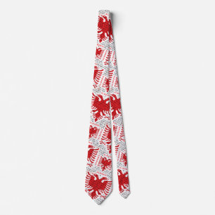 Albanian flag 4 tie
