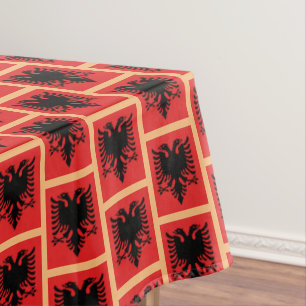 Albanian Flag & Albania dining tablecloth /decor