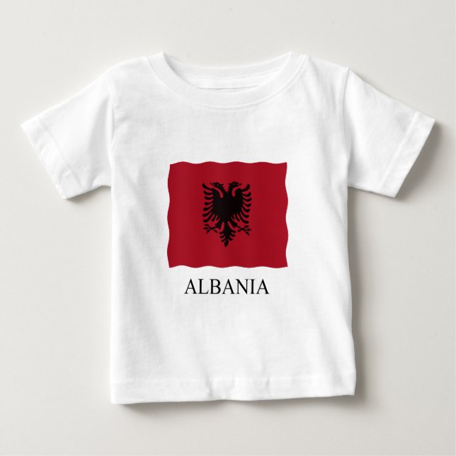 Albanian flag baby T-Shirt (Front)
